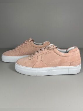 Axel Arigato Blush Pink Suede Platform Women's Sneakers